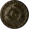 Ekena Millwork Amelia Ceiling Medallion (Fits Canopies up to 4 1/8"), Hand-Painted Green Gold, 15 3/4"OD x 5/8"P CM16AMGGS - alternate 1